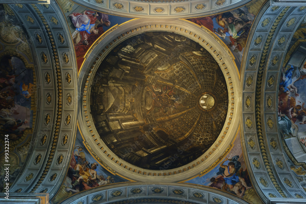 St. Ignatius of Loyola dome ceiling fresco
