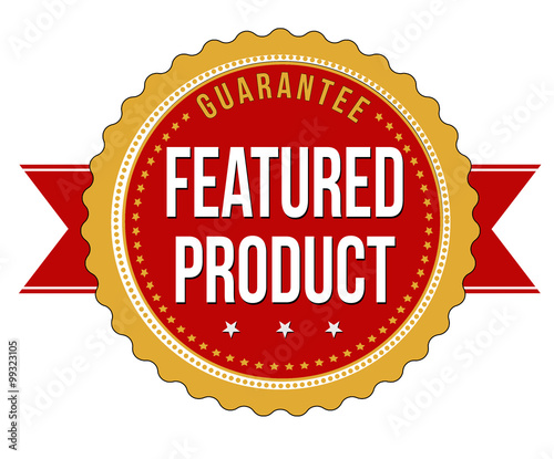 Featured product label or stamp