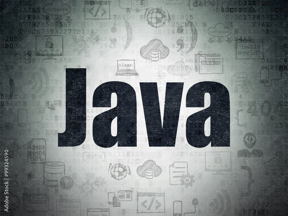 Programming concept: Java on Digital Paper background Programming concept: Java on Digital Paper background