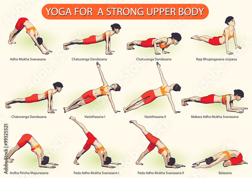 Canvas Print YOGA For Strong Upper Body