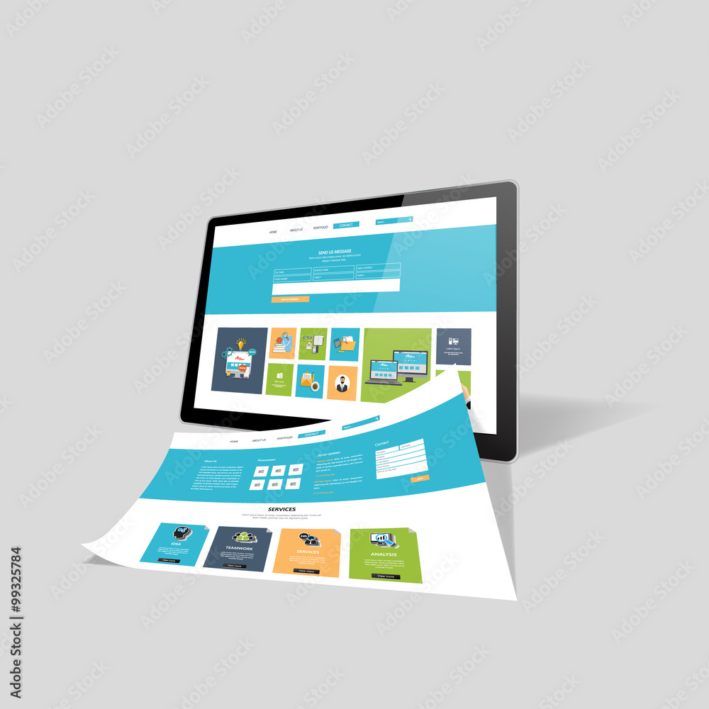 Web design concept vector illustration
Web design concept vector illustration