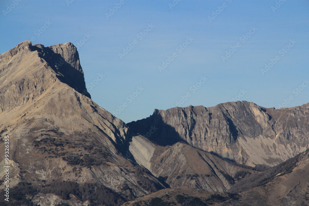 Obraz premium pic de Bure vue de Ceüze