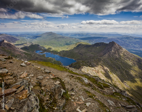 Photo Views from the top of Snowdon, North Wales.