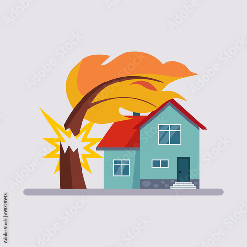 Estate Insurance Vector Illustartion