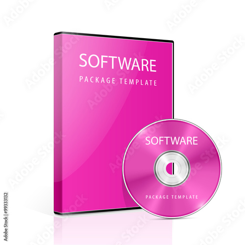 Photography DVD case and disk on white background