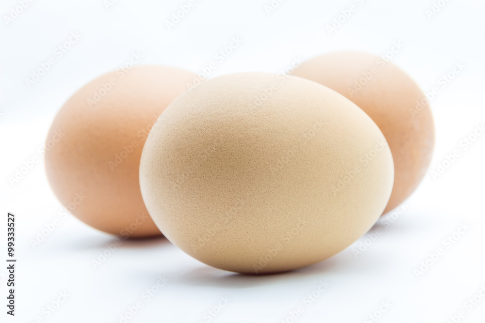Concept of eggs isolated on white background Concept of eggs isolated on white background