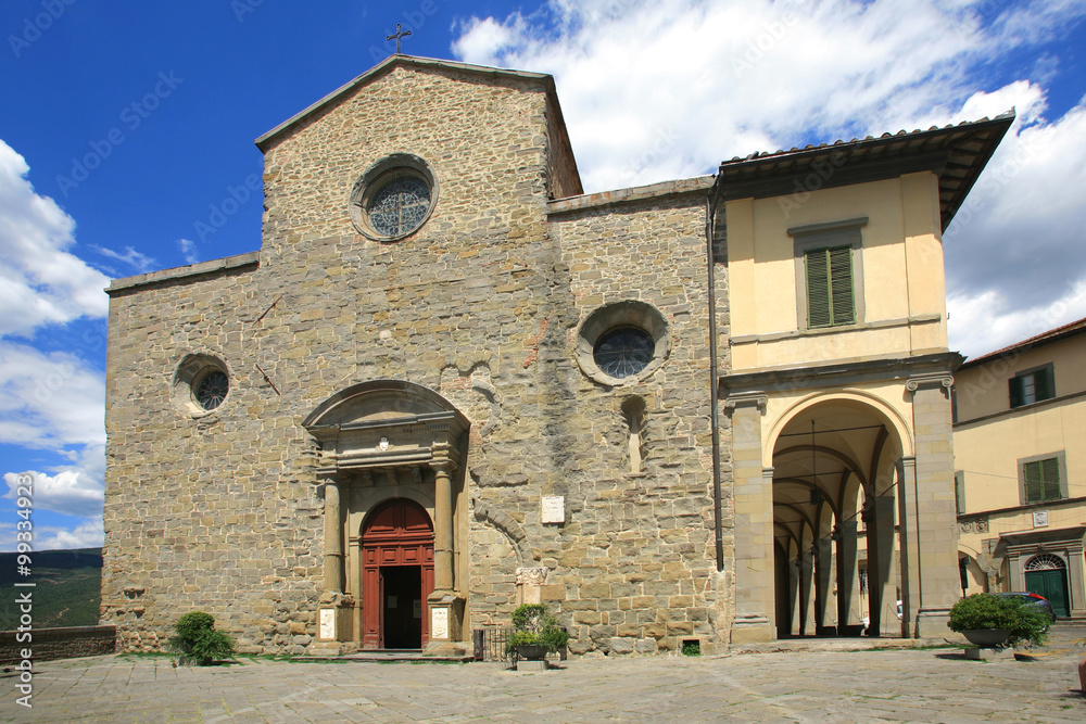 Toscana,Arezzo,il paese di Cortona.