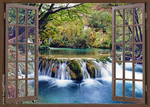 Open window to water stream