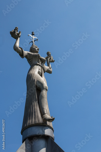 The Imperia Statue in the harbour of Constance, Germany.