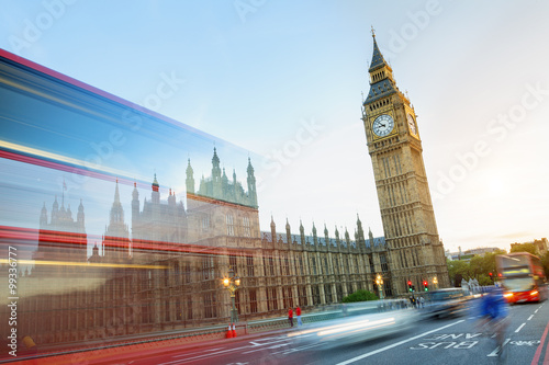 London, Traffic on Westminster bridge