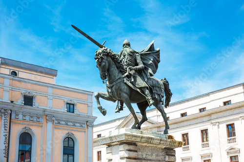 Burgos. Monument to the Cid photo