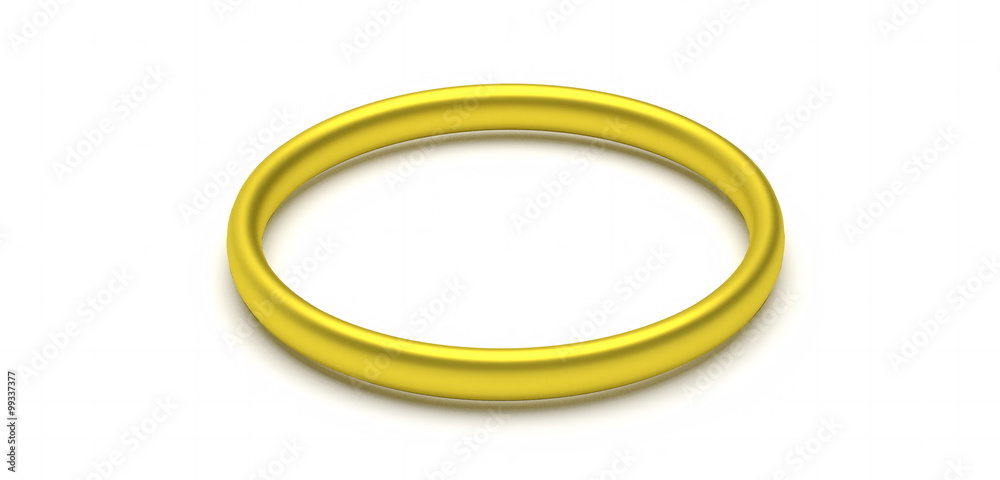 golden ring - rendered 3D illustration golden ring - rendered 3D illustration