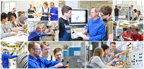 Berufsausbildung in der Industrie und Handwerk // Engineering education - trainers, students and trainees