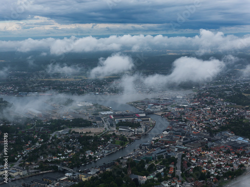 Quadro em tela Norwegian city, Fredrikstad