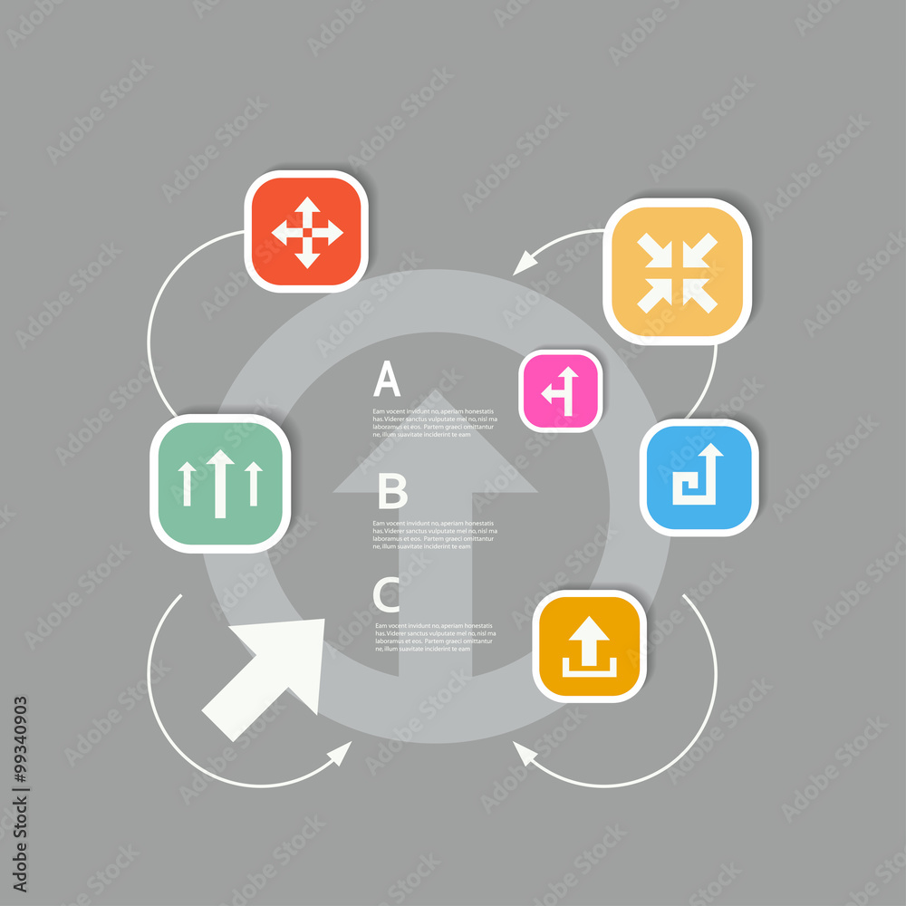 Template vector infographics set. Abstract concept design