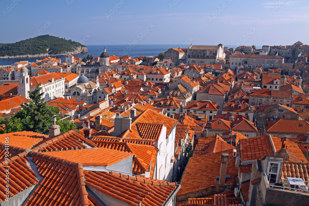 Rooftops of old town Dubrovnik