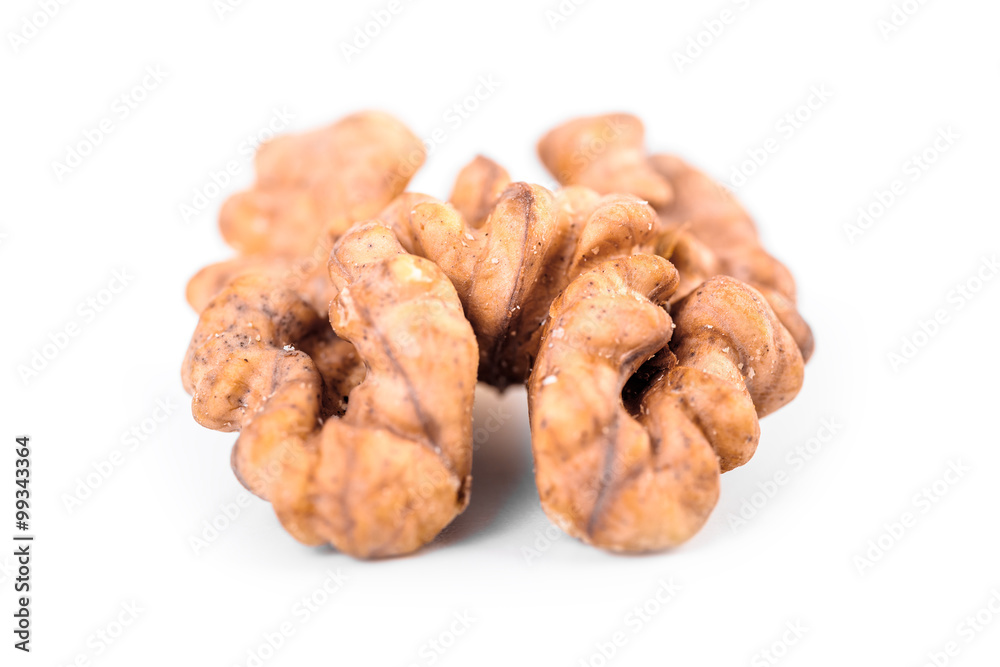 Walnut Fruit Isolated On White Background Walnut Fruit Isolated On White Background