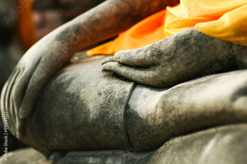 Photography Buddha statue at Ayutthaya