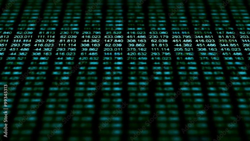 Data Storm 0546: A data grid of streaming numbers (Loop).