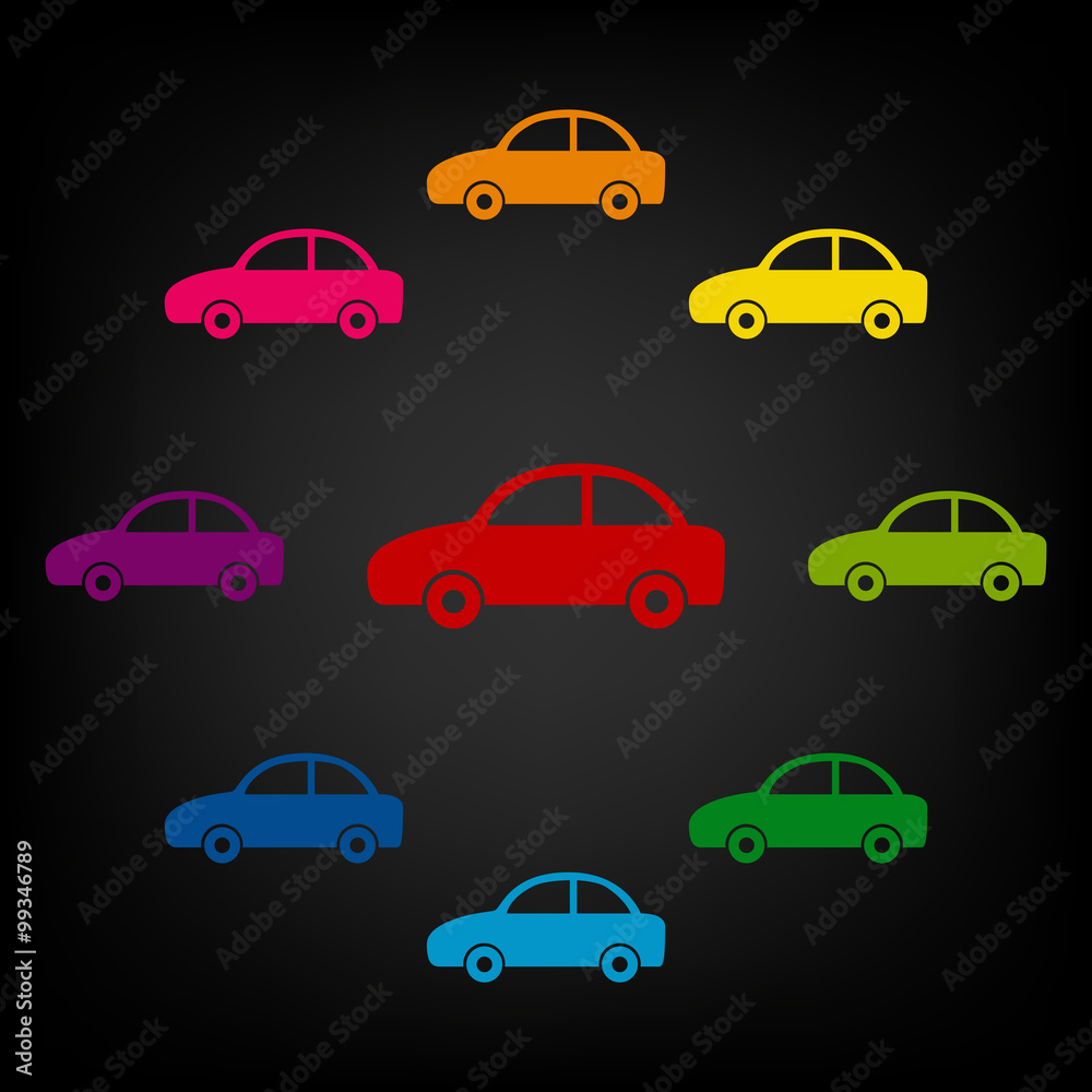 Obraz Car icon set