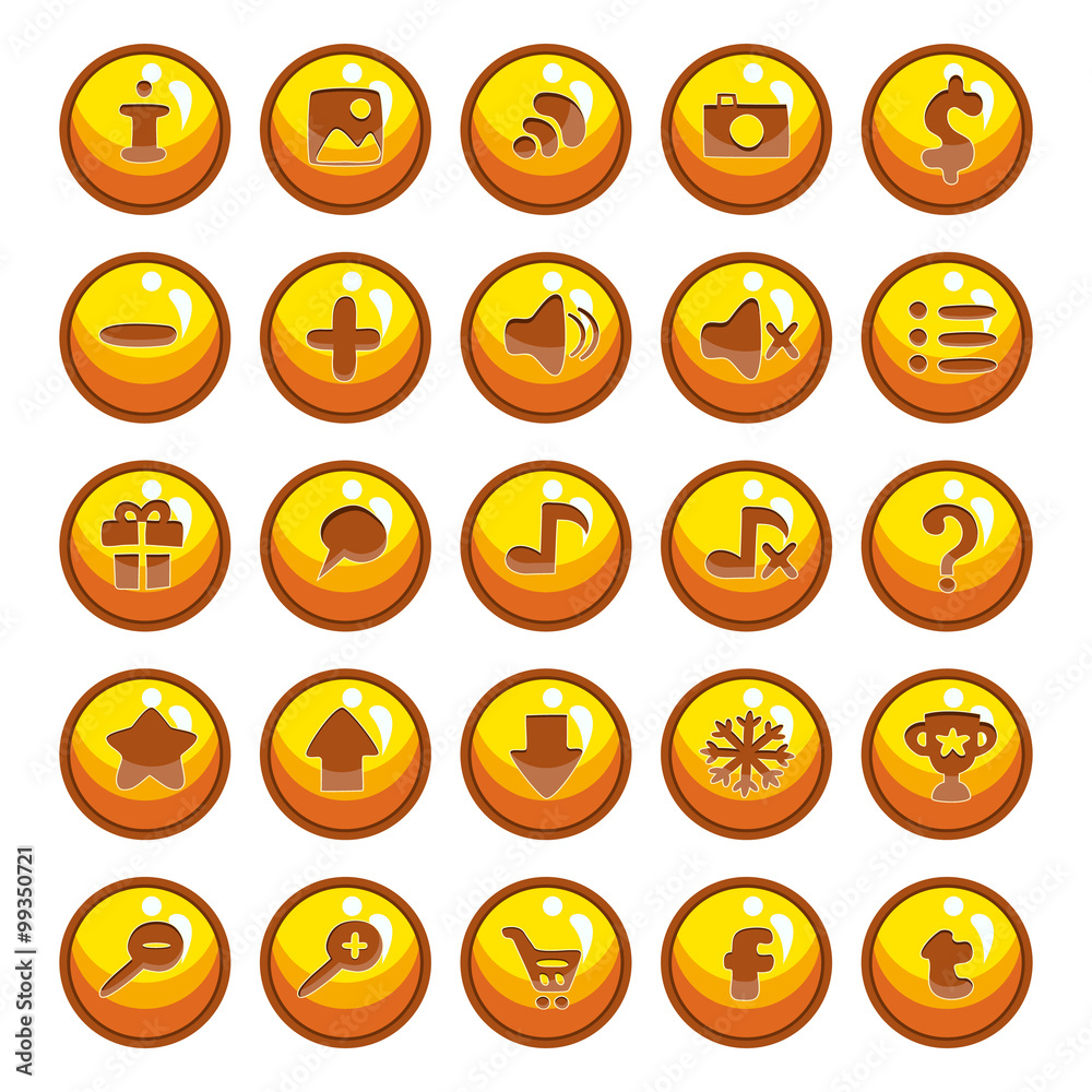 Big set of vector button for game design-4 Big set of vector button for game design-4