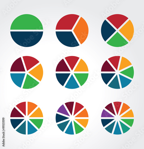 Set of segmented spheres