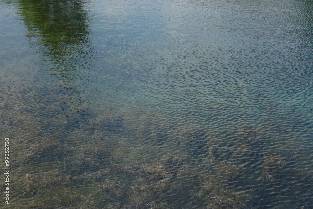 Blue water of healing hydrogen sulphide lake