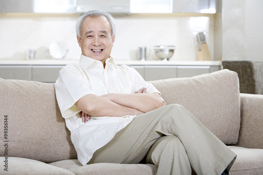 Portrait of a senior man at home Portrait of a senior man at home