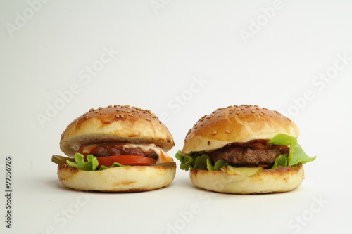 hamburgers isolated on white background