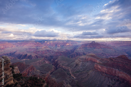 Scenic View Of Grand Canyon National Park at sunrise, Mater Point, Grand Canyon National Park, Arizona, USA.