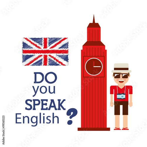 Obraz uczyć się angielskiego projektowania