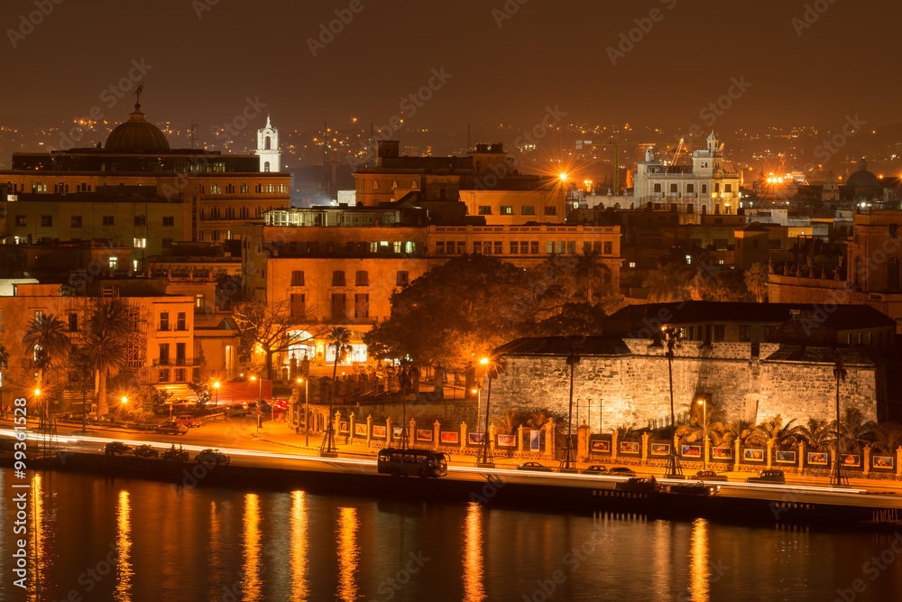 Old Havana at night