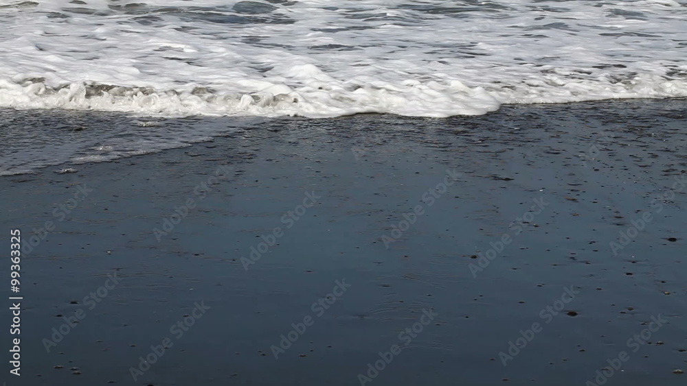 Waves On Sandy Beach With Pebbles And Foam
Waves On Sandy Beach With Pebbles And Foam