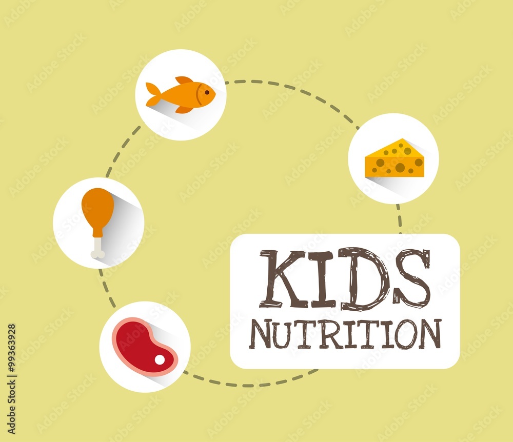 Fototapeta premium kids menu design