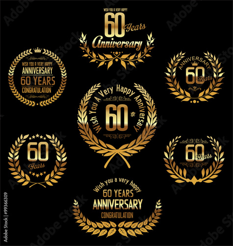 Anniversary laurel wreath 60 years