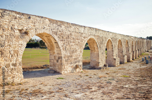 Ancient aqueduct in Larnaca  Cyprus