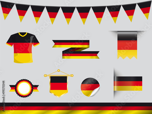 Deutschland Flagge Button Set