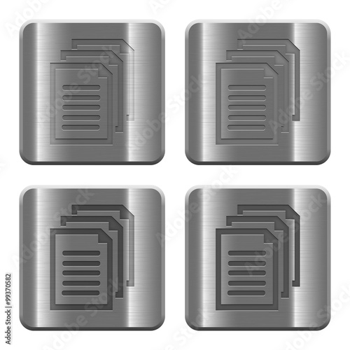 Metal documents buttons