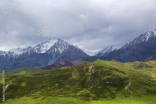 Qilian mountain in Qinghai province, China
