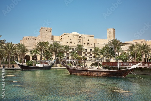 View of luxury 5 stars Madinat Jumeirah hotel 