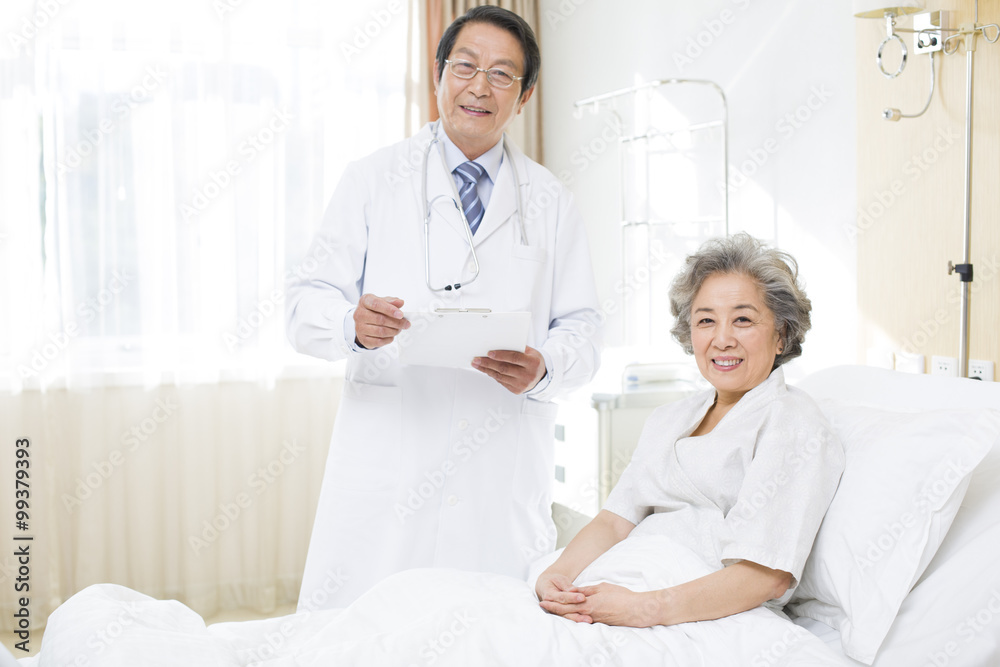 Doctor with patient in hospital Doctor with patient in hospital