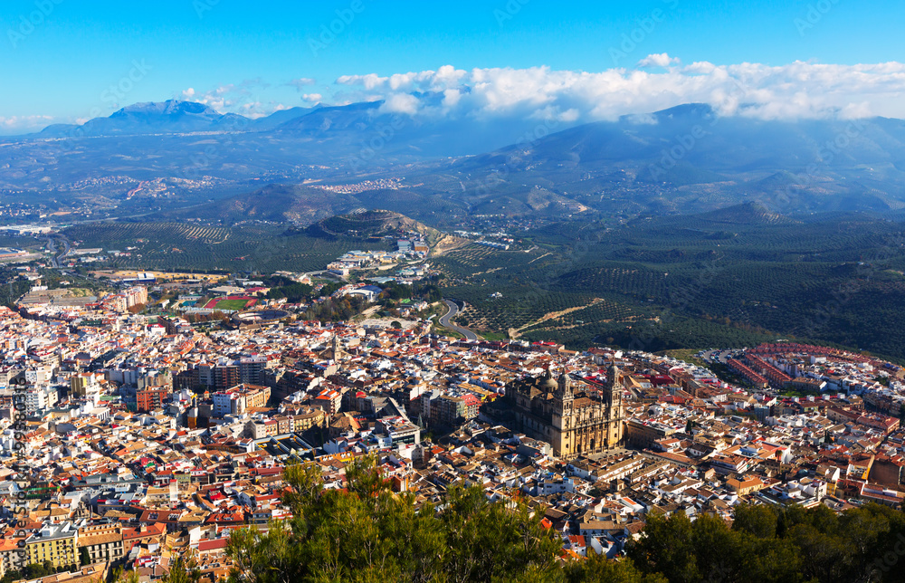 View of Jaen from castle