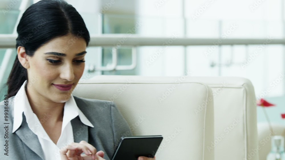 female Western Caucasian business finance traveller technology tablet female Western Caucasian business finance traveller technology tablet