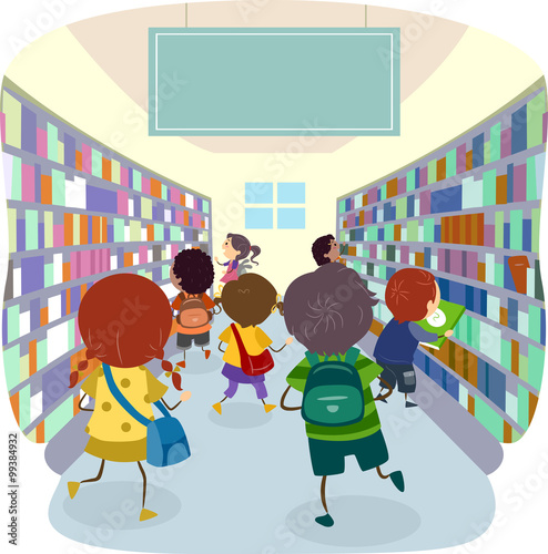 Stickman Kids Book Store Se...