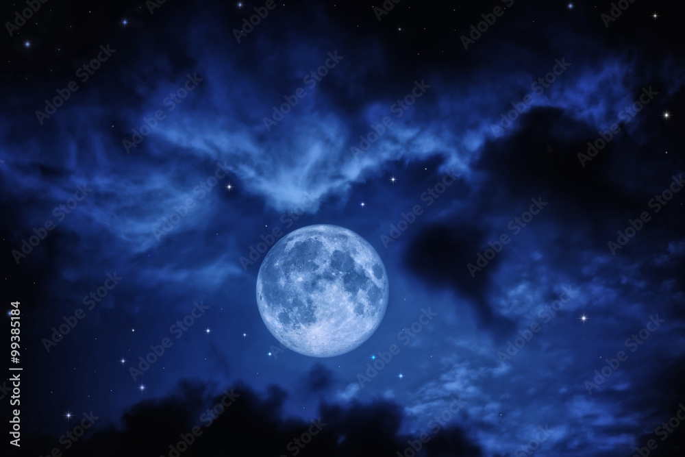 Sky with full moon Sky with full moon