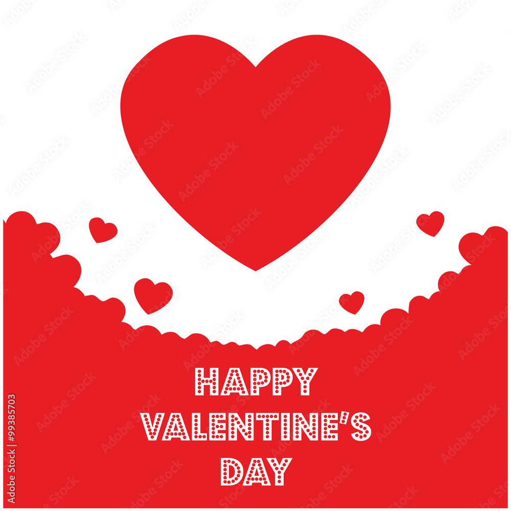 Heart Valentines day