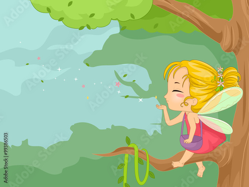 Cute Kid Girl Fairy Dust Br...