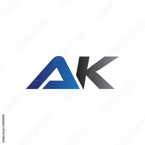Free Download Simple Modern letters Initial Logo ak - GFXLoad