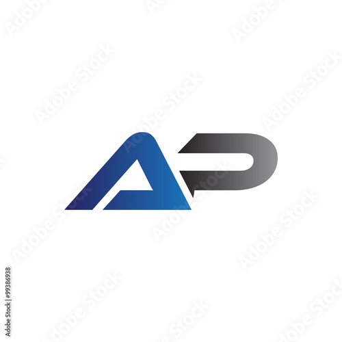 Simple Modern letters Initial Logo ap