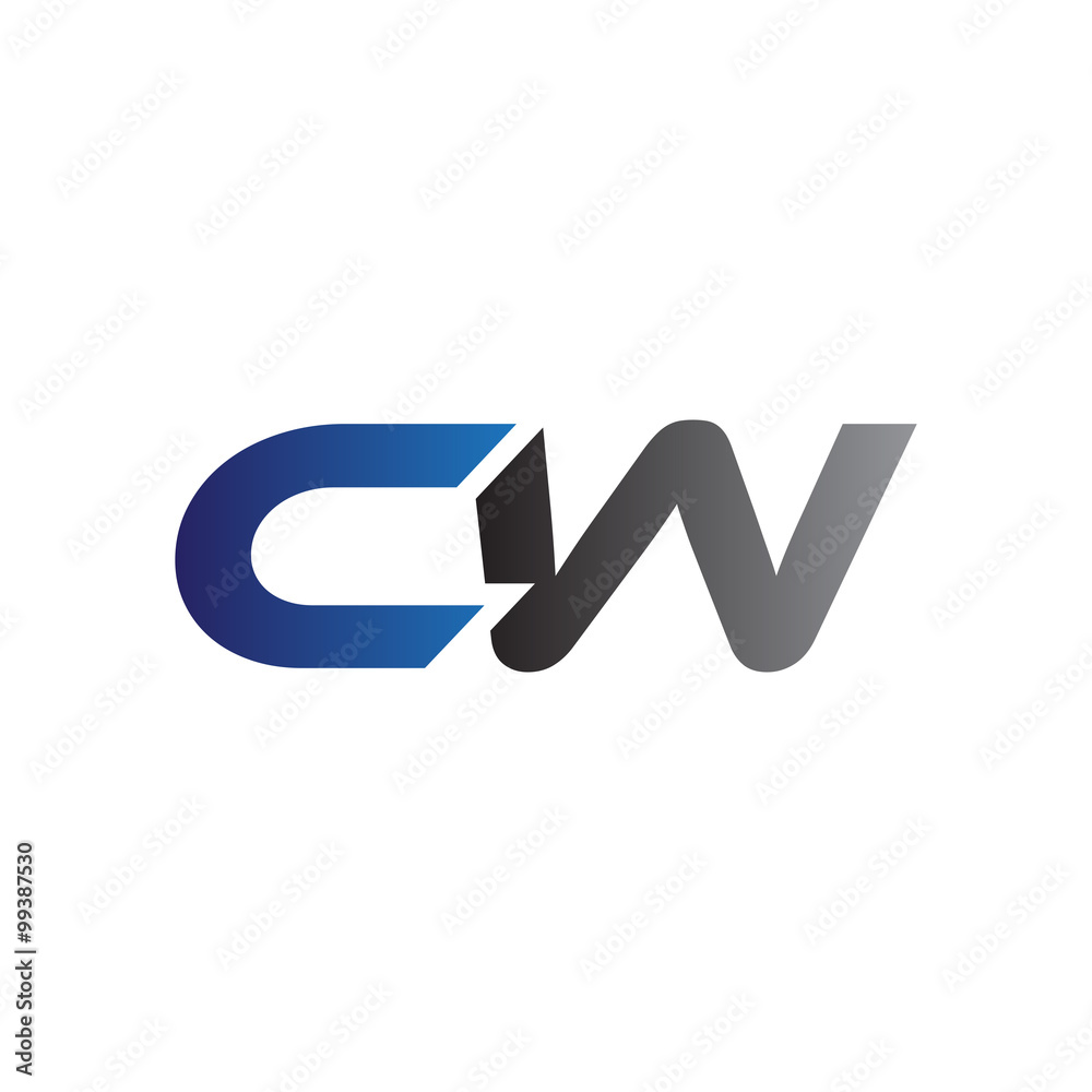 Simple Modern letters Initial Logo cw Simple Modern letters Initial Logo cw